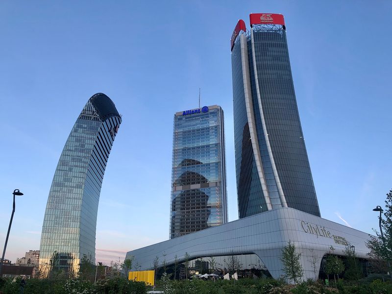 Le tre torri di CityLife a Milano