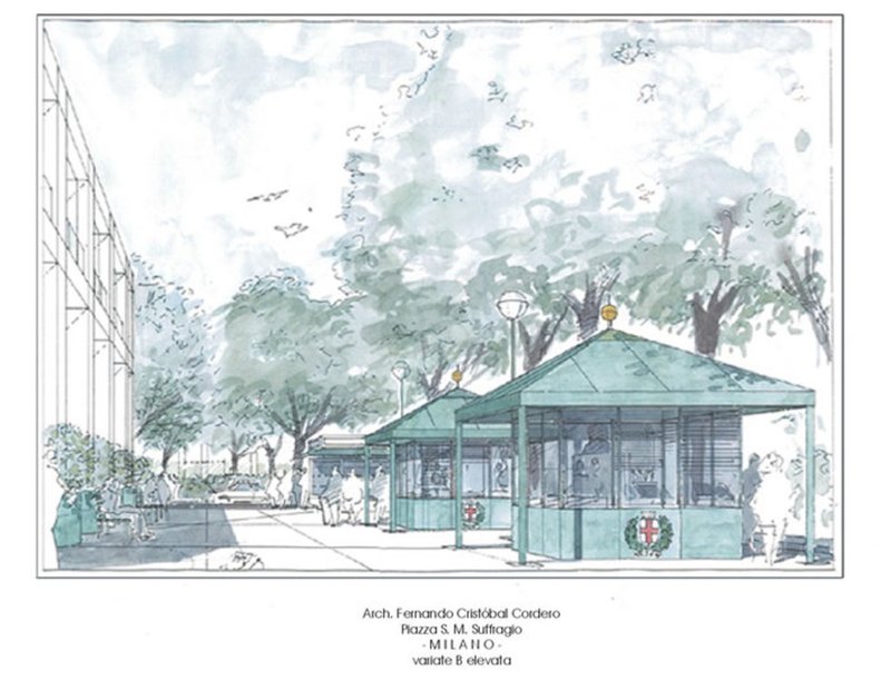 PROGETTO DI SISTEMAZIONE DELLA PIAZZA SANTA MARIA DEL SUFFRAGIO - MILANO